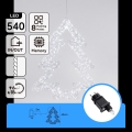 Aigostar - LED-Außen-Weihnachtsdekoration 540 LEDs/6 W/230 V IP44 kaltweiß 45 cm