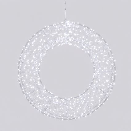 Aigostar - LED Außen-Weihnachtsdekoration 540xLED/6W/230V IP44 kaltweiß 45 cm Ring