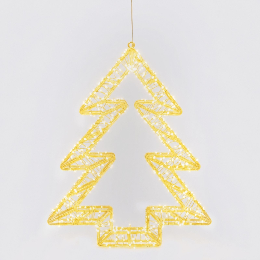 Aigostar - LED-Weihnachtsbaum für den Außenbereich 540 LEDs/6 W/230 V IP44 warmweiß 45 cm