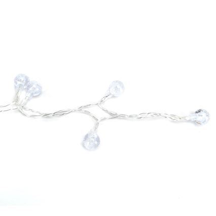Aigostar - LED-Lichterkette für den Außenbereich, 100 LEDs / 8 Funktionen, 3xAA, 10,3 m, IP44, mehrfarbig