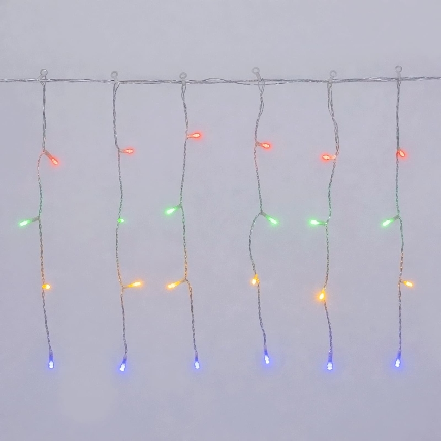Aigostar-LED Außen-Weihnachtslichterkette 100xLED/8 Funktionen 3xAA 8x0,4m IP44 mehrfarbig