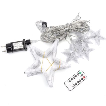 Aigostar - LED-Lichterkette für den Außenbereich 120xLED/8 Funktionen 3x0,6 m IP44 warmweiß + Fernbedienung