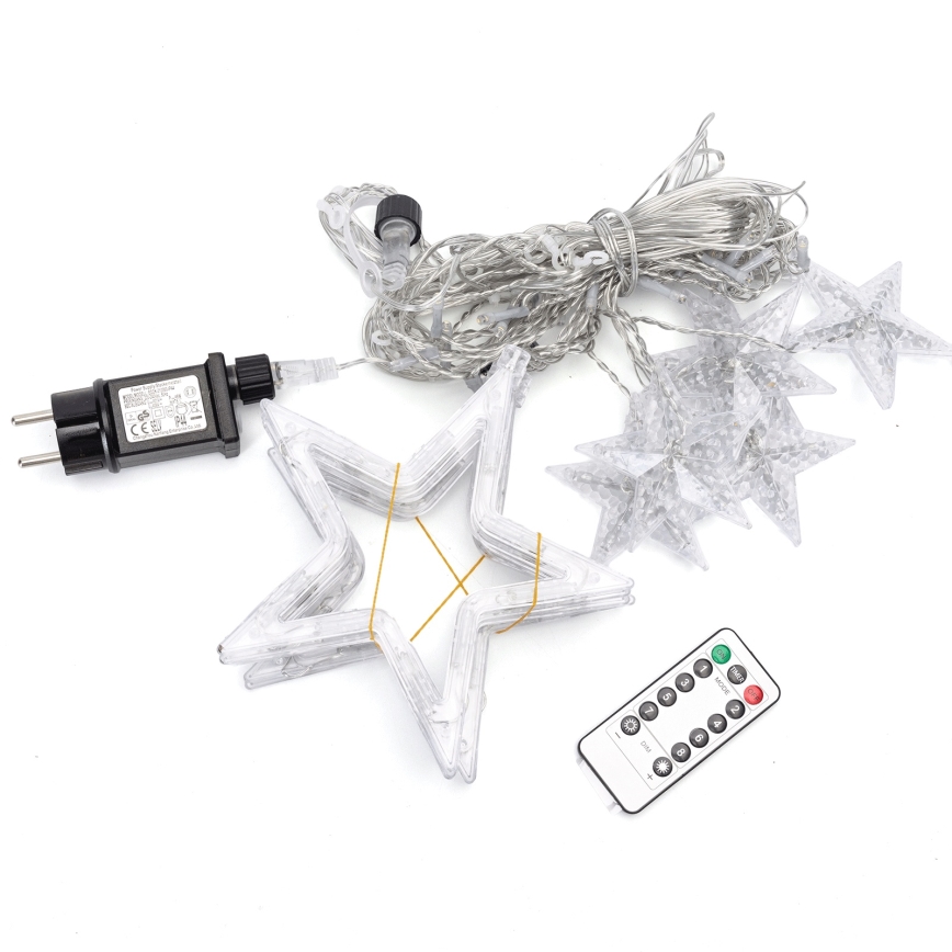 Aigostar - LED-Lichterkette für den Außenbereich 120xLED/8 Funktionen 3x0,6 m IP44 warmweiß + Fernbedienung