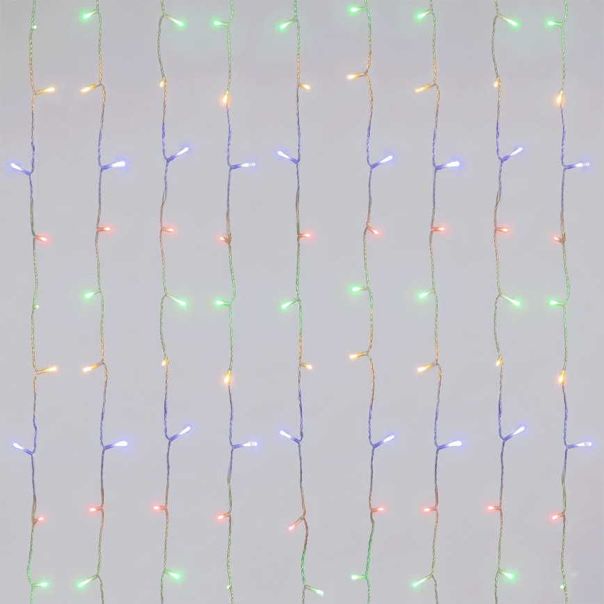 Aigostar - LED-Außen-Weihnachtslichterkette 156xLED/8 Funktionen 4,2x1,2m IP44 mehrfarbig