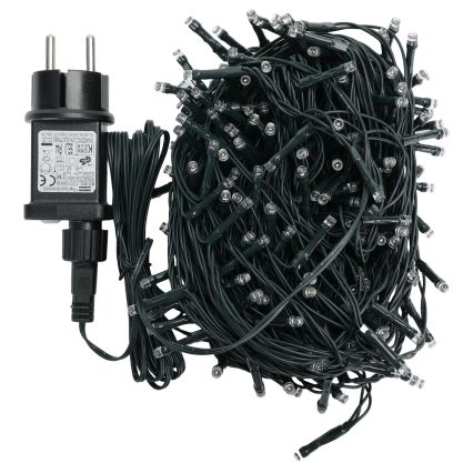 Aigostar - LED-Außen-Weihnachtslichterkette 200xLED/8 Funktionen 20m IP44 kaltweiß