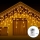 Aigostar - LED Außen-Weihnachtslichterkette 200xLED/8 Funktionen 13x0,6m IP44 warmweiß