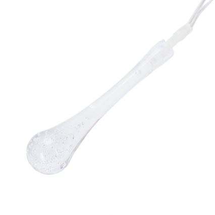 Aigostar - LED-Außen-Weihnachtslichterkette 25xLED/8 Funktionen 3xAA 2,5 m IP44 warmweiß tropfenförmig
