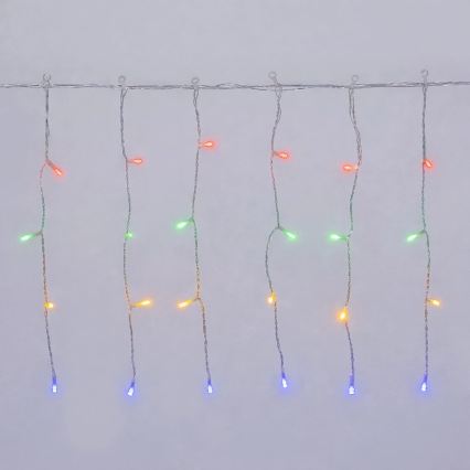 Aigostar - LED-Außen-Weihnachtslichterkette 300xLED/8 Funktionen 3xAA 18x0,4m IP44 mehrfarbig