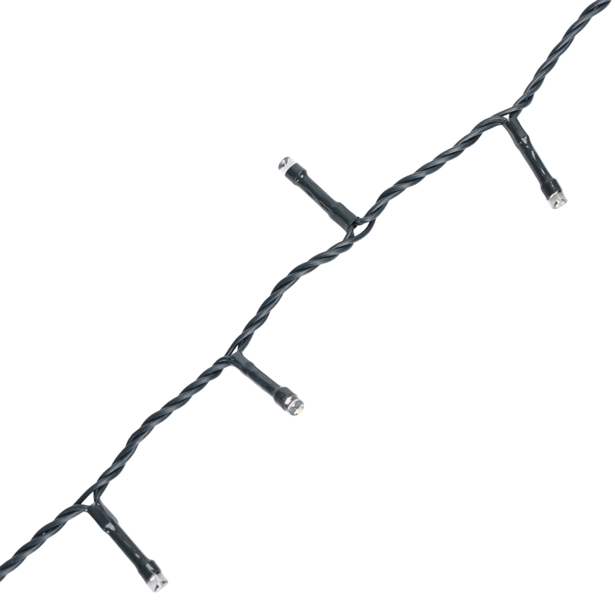 Aigostar - LED-Außen-Weihnachtslichterkette 500xLED/8 Funktionen 4xAA 25,3 m IP44 warmweiß