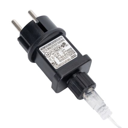 Aigostar - LED-Außen-Weihnachtslichterkette 80xLED+20xLED 8 m IP44 warmweiß + kaltweiß