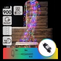 Aigostar - LED-Außen-Weihnachtslichterkette 900 LEDs/8 Funktionen 6 m IP44 mehrfarbig
