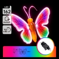 Aigostar - LED-Außendekoration 162 LEDs 42 cm IP44 Schmetterling/mehrfarbig