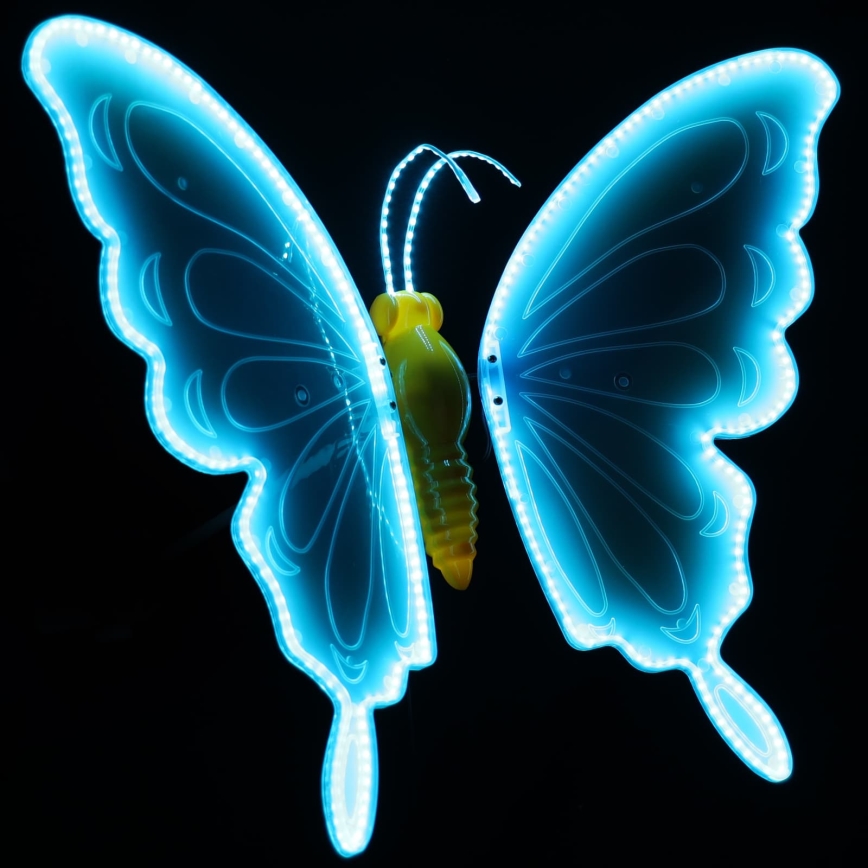 Aigostar - LED Außendekoration 372xLED 60 cm IP44 Schmetterling/blau