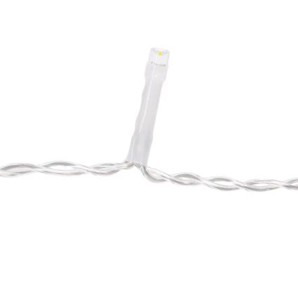 Aigostar - LED catena luminosa natalizia per esterni 192xLED/8 funzioni 4,5x1,2m IP44 bianco freddo