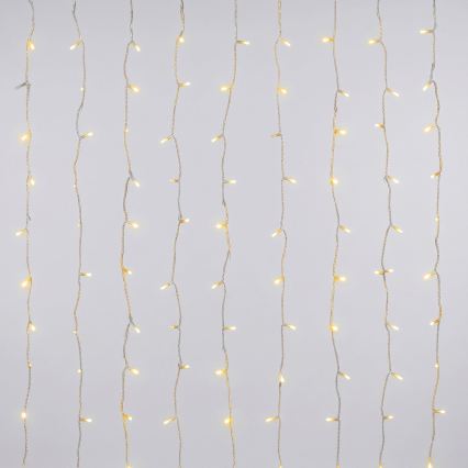 Aigostar - Catena luminosa natalizia per esterni 372xLED/8 funzioni 3xAA 6x1,2m IP44 bianco caldo
