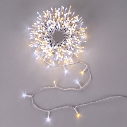 Aigostar - LED catena natalizia per esterni 100xLED/8 funzioni 13m IP44 bianco caldo/bianco freddo