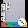 Aigostar - LED Catena luminosa natalizia per esterni 100xLED/8 funzioni 8x0,4m IP44 multicolore