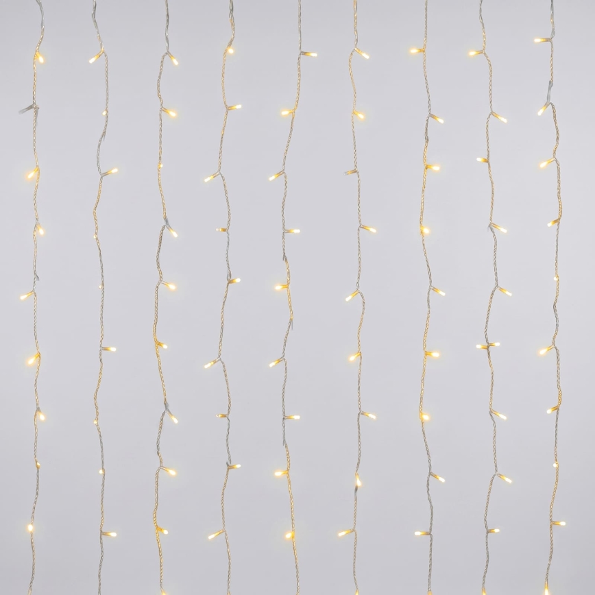 Aigostar - LED Catena luminosa natalizia per esterni 180xLED/8 funzioni 3,9x1,8m IP44 bianco caldo