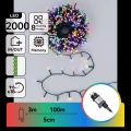 Aigostar - LED Catena luminosa natalizia per esterni 2000xLED/8 funzioni 103m IP44 multicolore