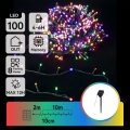 Aigostar - LED Catena luminosa solare natalizia 100xLED/8 funzioni 12m IP65 multicolore 800 mAh