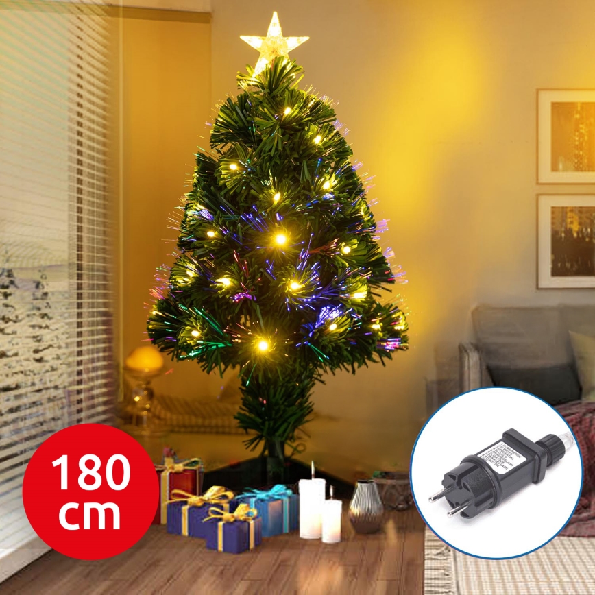 Aigostar - LED da esterno Albero di Natale LED/6W/230V 180 cm IP44 bianco caldo