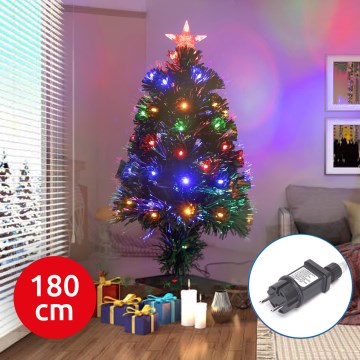 Aigostar - LED da esterno Albero di Natale LED/6W/230V 180 cm IP44 multicolore