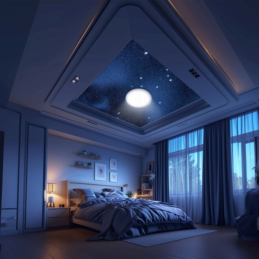 Aigostar - LED-dimmbare Deckenleuchte MESH LED/36W/230V 3000-6500K Ø 49,5 cm + Fernbedienung