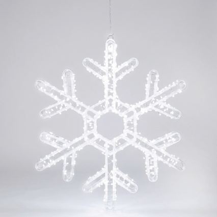 Aigostar - Décoration de Noël extérieure à LED, 540 LED, 6 W, 230 V, IP44, blanc froid, flocon 45 cm