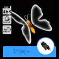 Aigostar - LED Décoration extérieure 468xLED/18W/230V 75 cm IP44 papillon/blanc froid