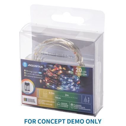 Aigostar - LED-Deko-Lichterkette mit Flaschenverschluss 40xLED/3xLR44 4m warmweiß