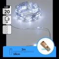 Aigostar - LED Dekorationskette mit Flaschenverschluss 20xLED/3xLR44 2m kaltweiß