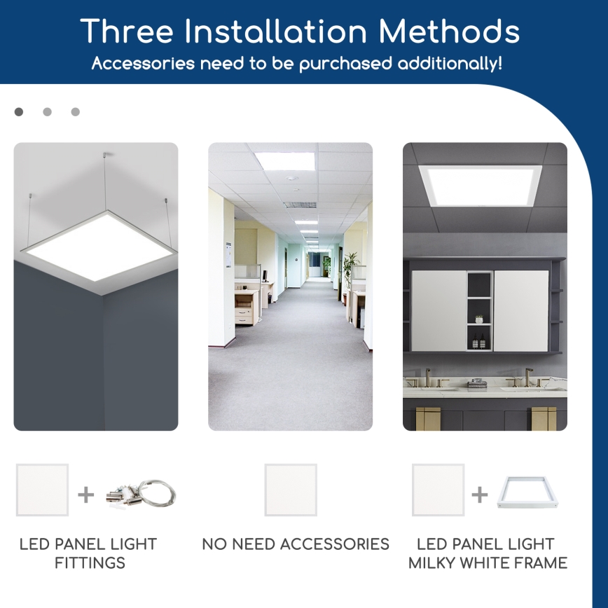 Aigostar - LED dimmbares Einbaupanel 32W/230V Wi-Fi 60x60 cm
