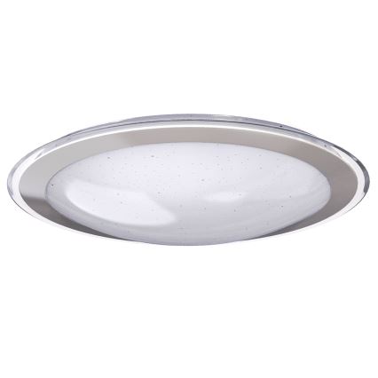 Aigostar - Dimmbare LED-Deckenleuchte LED/30W/230V 2700-6500K Ø 42,9 cm Chrom + Fernbedienung