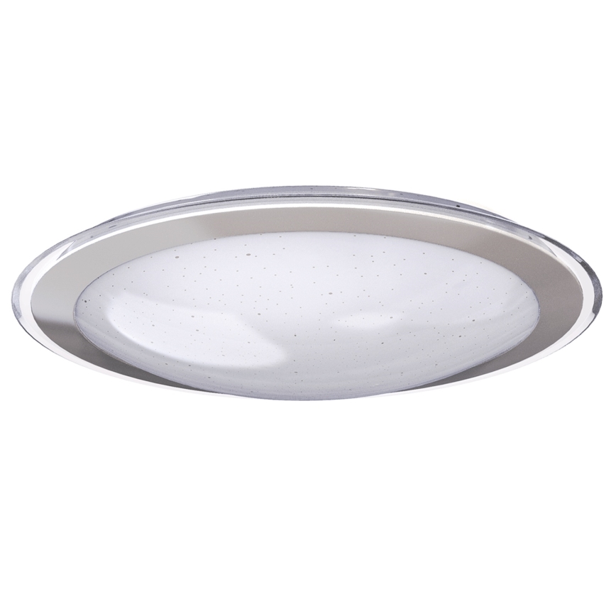 Aigostar - Dimmbare LED-Deckenleuchte LED/30W/230V 2700-6500K Ø 42,9 cm Chrom + Fernbedienung