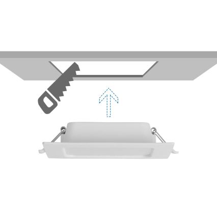 Aigostar - LED Einbauleuchte LED/6W/230V 6500K 12x12 cm weiß