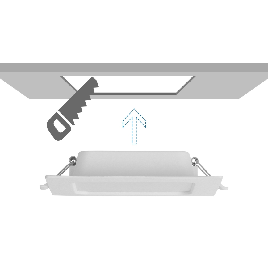 Aigostar - LED Einbauleuchte LED/9W/230V 4000K 14,5x14,5 cm weiß