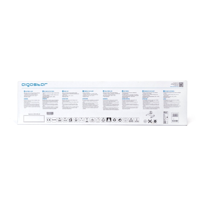 Aigostar - LED-Einbaupanel LED/50W/230V 6500K 120x30cm weiß