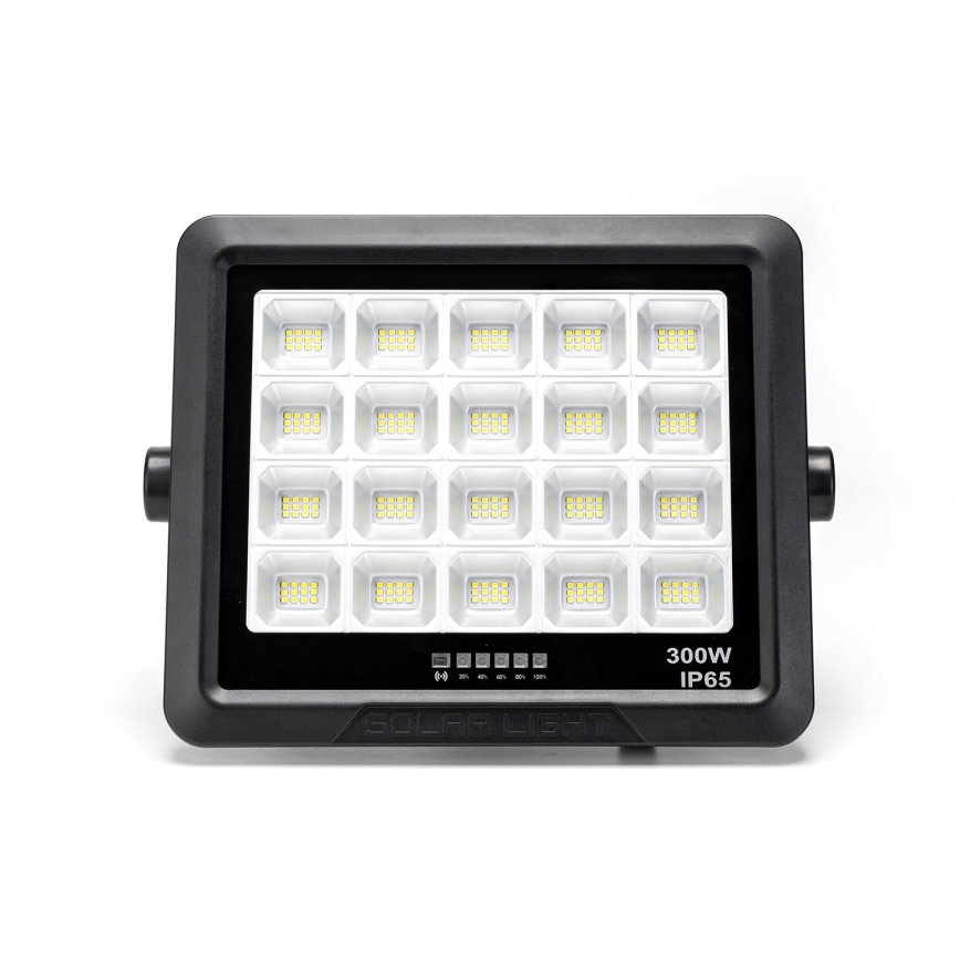 Aigostar - LED Faro solare dimmerabile LED/300W/3,4V IP65 + telecomando