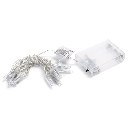 Aigostar - LED guirlande de Noël 20xLED/3xAA 2,3 m blanc froid