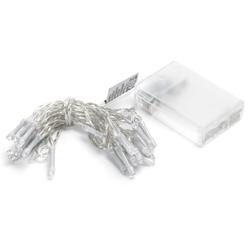 Aigostar - LED Guirlande de Noël 30xLED/3xAA 3,3m blanc froid