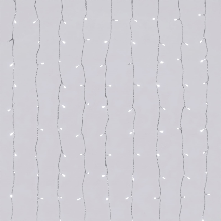 Aigostar - Guirlande de Noël extérieure à LED 156xLED/8 fonctions 4,2x1,2m IP44 blanc froid