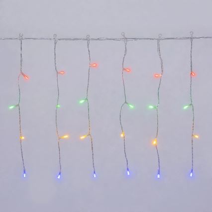 Aigostar-LED Guirlande de Noël extérieure 100xLED/8 fonctions 3xAA 8x0,4m IP44 multicolore