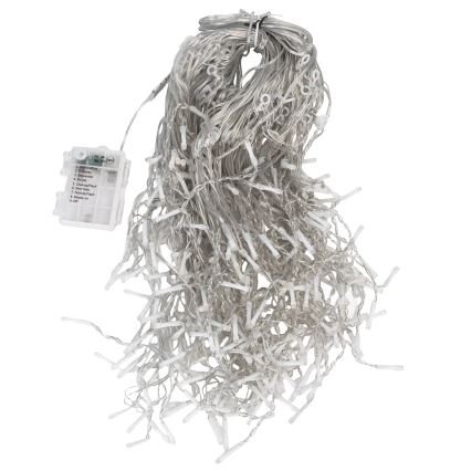 Aigostar - Guirlande de Noël LED extérieure 300 LED / 8 fonctions, 3xAA, 18 x 0,4 m, IP44, multicolore