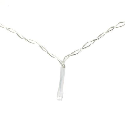 Aigostar - LED Guirlande de Noël extérieure 300xLED/8 fonctions 4xAA 30m IP44 blanc froid