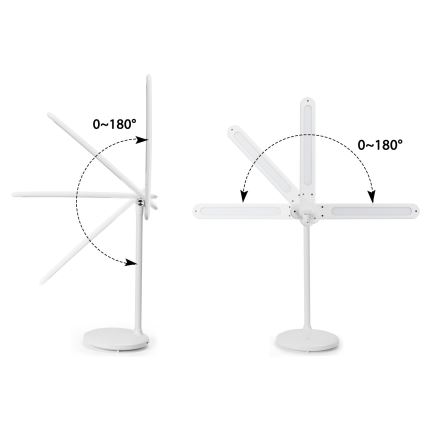 Aigostar - LED Lampada da tavolo touch ricaricabile e dimmerabile LED/3W/5V 1200mAh 3000/4000/6500K