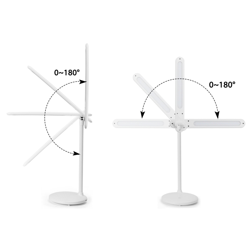 Aigostar - LED Lampada da tavolo touch ricaricabile e dimmerabile LED/3W/5V 1200mAh 3000/4000/6500K