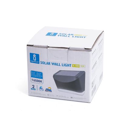 Aigostar - LED Lampada solare da esterno con sensore LED/0,12W/2V IP44