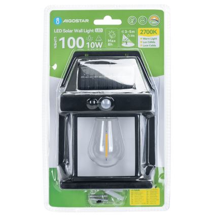 Aigostar - LED Lampada solare LED/10W/3,7V 800 mAh IP65