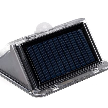 Aigostar - Lampe solaire LED avec capteur, 3,7 V, 6500 K, 1200 mAh, IP65, noire