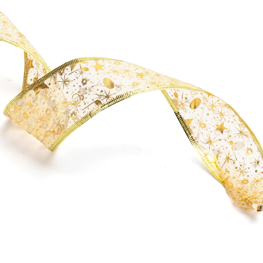 Aigostar - LED-Weihnachts-Lichterkette 100 LEDs/3×AA 10 m warmweiß goldfarben